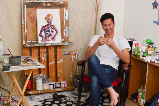 Jim Shepherd in his home studio.