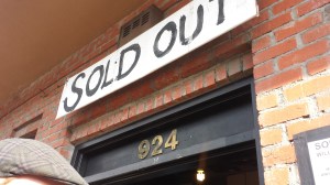 The fundraiser show for AK Press and1984 Printing sold out quickly.