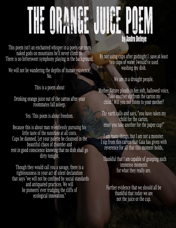 Orange Juice poem