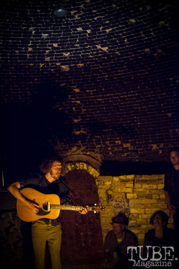 Deep Pools playing inside the giant kiln at The Panama Art Factory. April 30, 2016. Photo Melissa Uroff